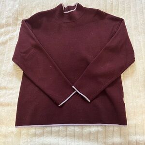 Anthropologie Burgundy Sweater